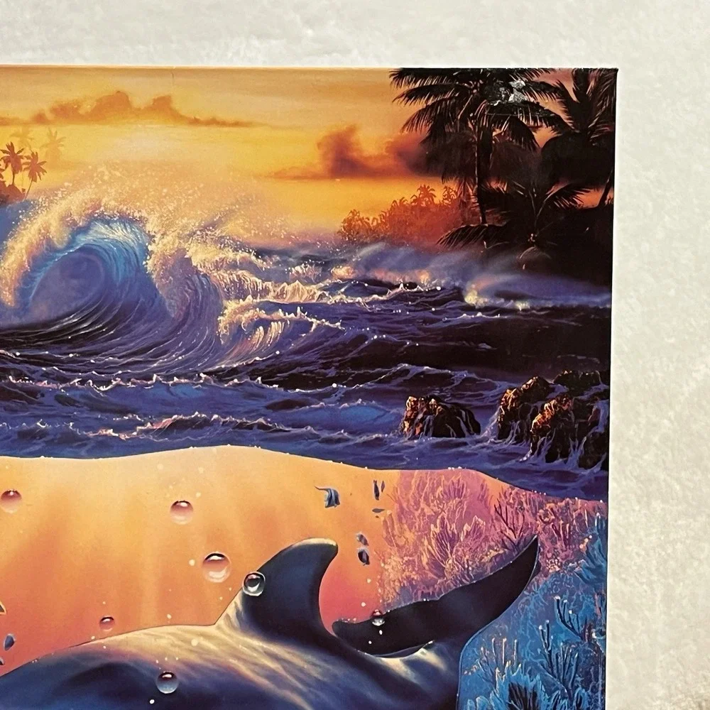 Vintage Christian Riese Lassen 3 Ring Folder Mother's Love II Dolphins Ocean